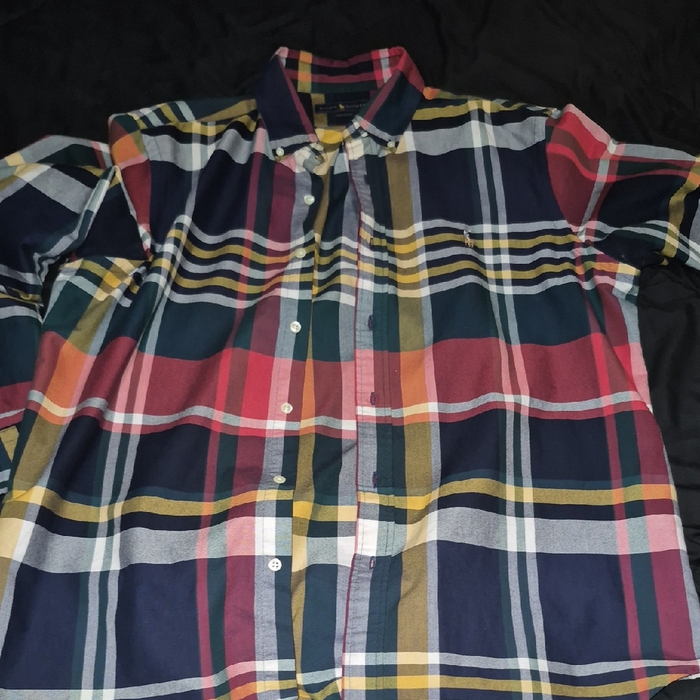 Polo Ralph Lauren Men's Vibrant Plaid Button-Down Shirt
